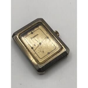 Vintage Bulova Manual Wind Up 18K Gold Filled Men's Watch WORKS NO BAND